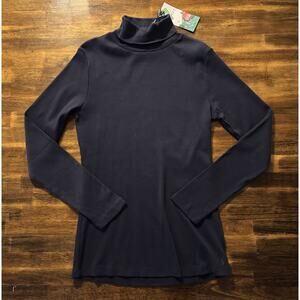 Joules Women's 8 Sweater Turtleneck Pullover Cotton Stretch Ribbed Knit